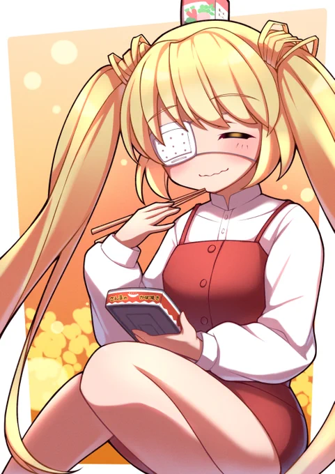 Commission for  !(Halfbody comms, thank you!)Shizuru eating saury from Rewrite! It was a very fun request to arrange a casual clothing ver for a super relaxed look.I love happy eating girls!Thank you!#commissions 