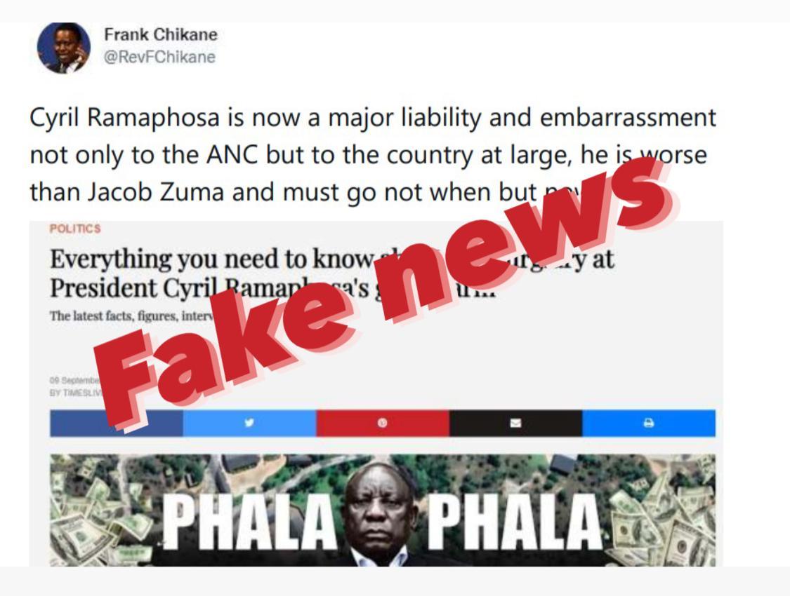 The dirty tricks machine of malicious forces of darkness has started. They are outrageous & meant to mislead & confuse members of the ANC & the people of South Africa. Let's all be aware of such fake news & messages purportedly sent in our names.
