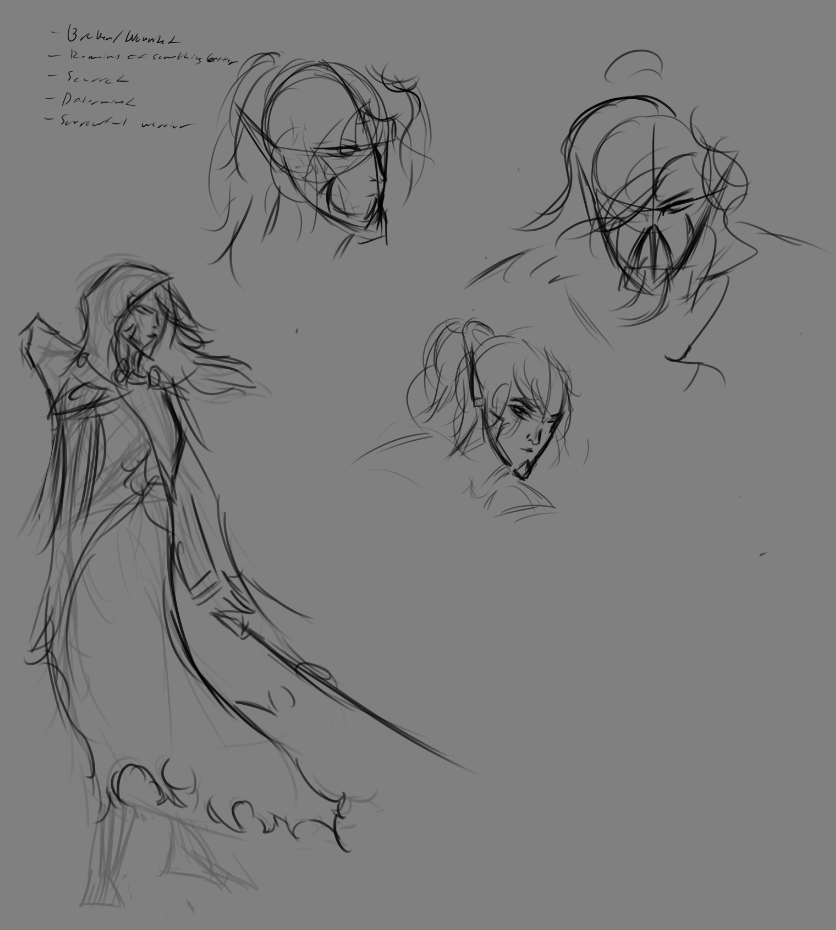 E1dritchQueer's tweet photo. Some #eldar sketches from last night, still trying to get a feel for the faces of these space elves, but progress is going well!!! 
#warhammer40k https://t.co/IBsewvhP19