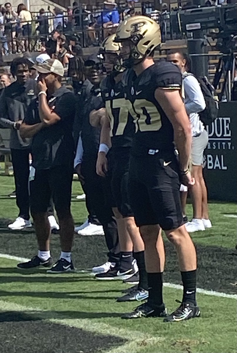 Great to see ⁦<a href="/bennettb04/">Bennett Boehnlein</a>⁩ in uniform with ⁦<a href="/PurdueFootball/">PurdueFootball</a>⁩