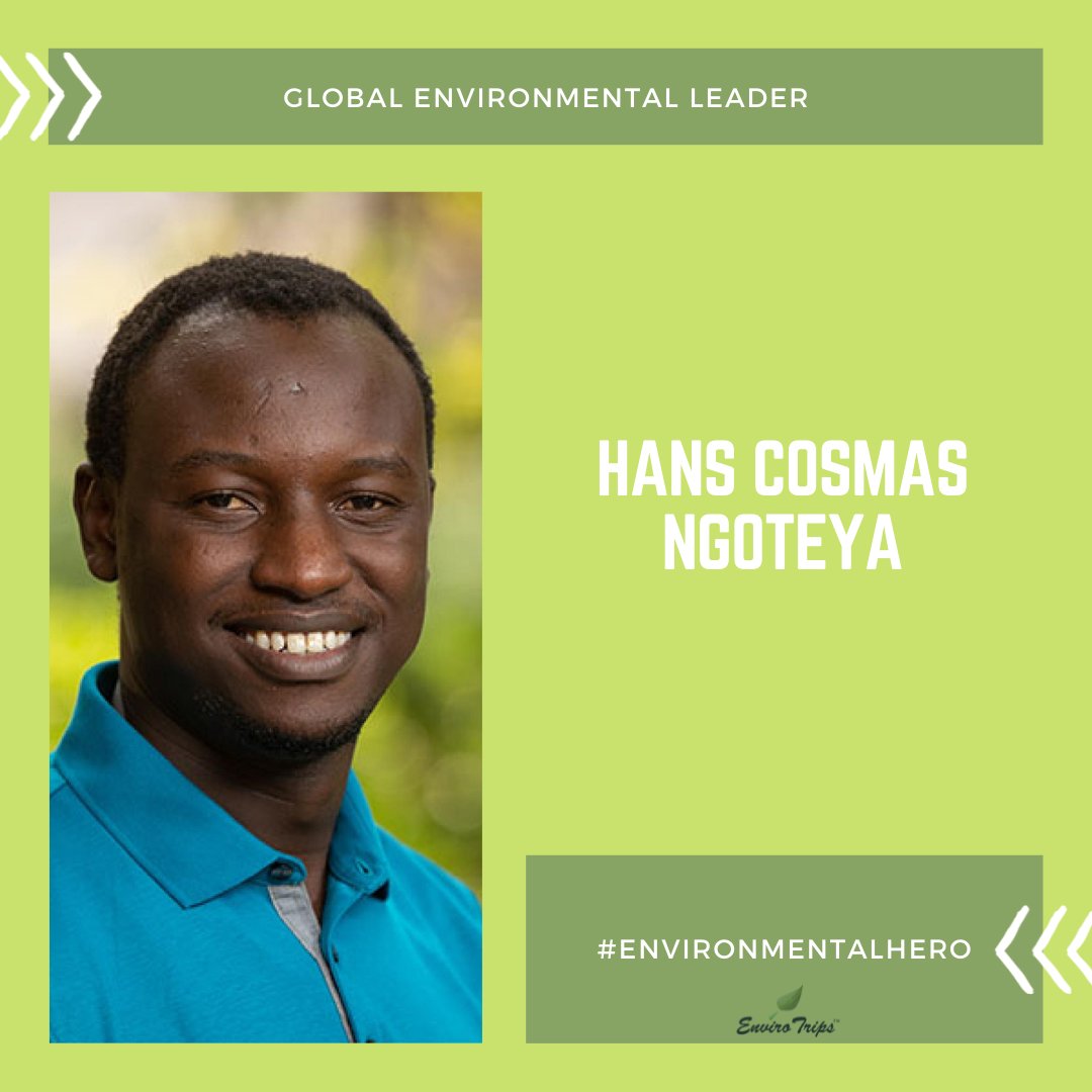 ENVIRO_TRIPS's tweet photo. HANS COSMAS NGOTEYA:

• The #Tanzanian #conservationist, who initially aspired to become a ranger or a tour guide, is now one of the famous #environmentalactivists around the globe.

• He’s a co-founder of the famous #NGO, Landscape and Conservation Mentors.

#activism https://t.co/3ITBpHLc4N