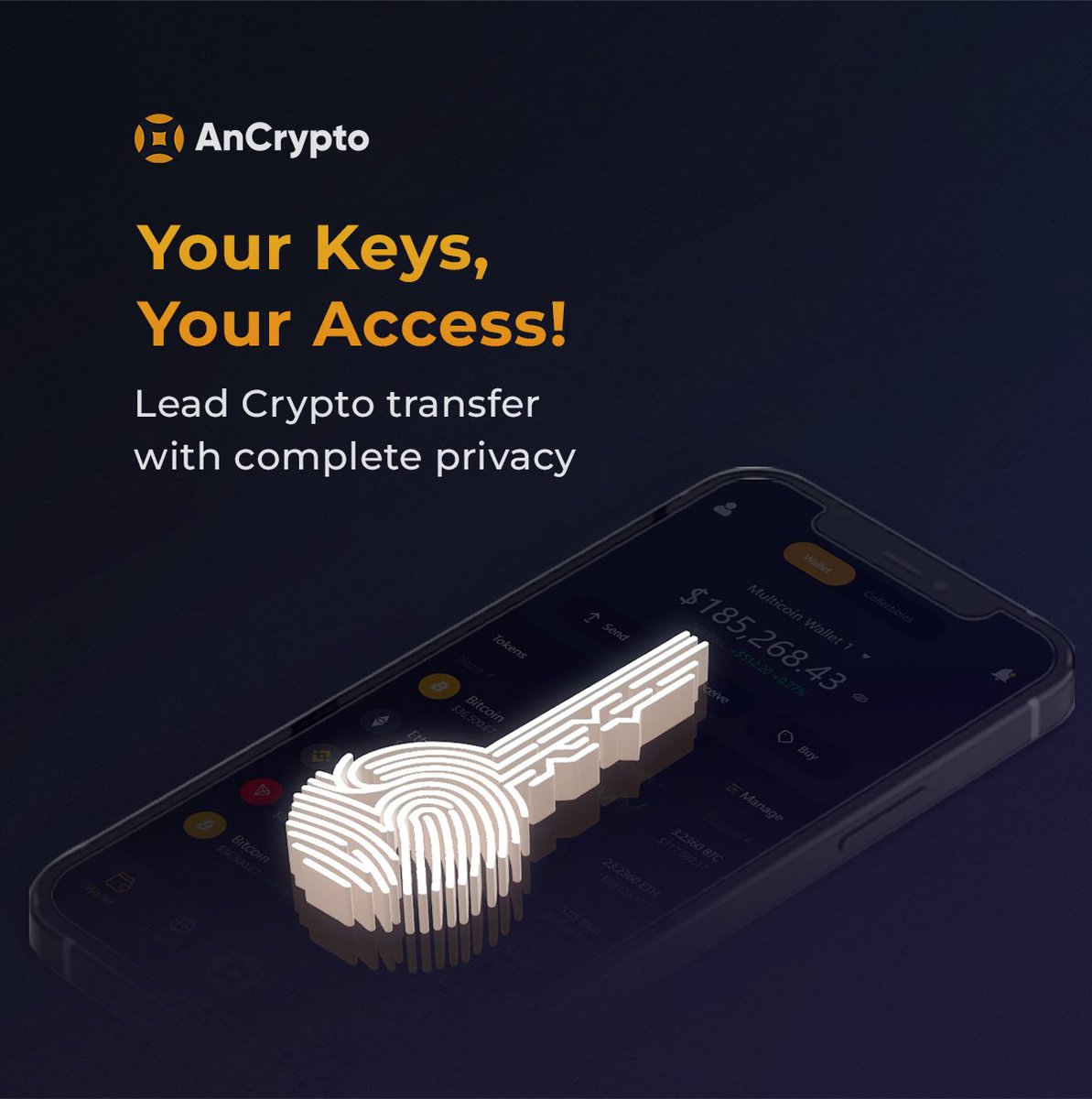 GemsPocketApp's tweet photo. Do you desire complete ownership over your crypto assets? Of course you do . #AnCryptowallet is your answer!  #Hodl onto your private keys ! Utilize the AnCrypto Wallet to fully control your digital assets and engage with DApps https://t.co/yt6ZNqNyPA