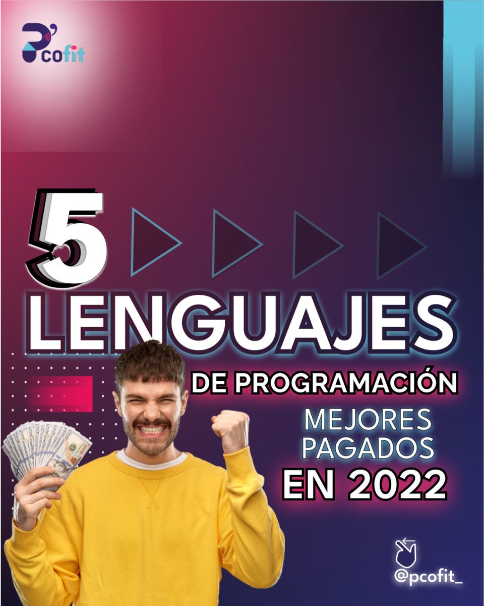 Pcofit's tweet image. #Noticias ¡Entérate de 5 lenguajes más cotizados en 2022 ❗🔥 Revísalos completos aquí: bit.ly/3TYMqNs
#webdeveloper #webdeveloptment #rubyonrails #python #latam #estadosunidos #swift #golang #clojure #programadorweb #desarrolladorweb #engineers #itrecruiters #salarios