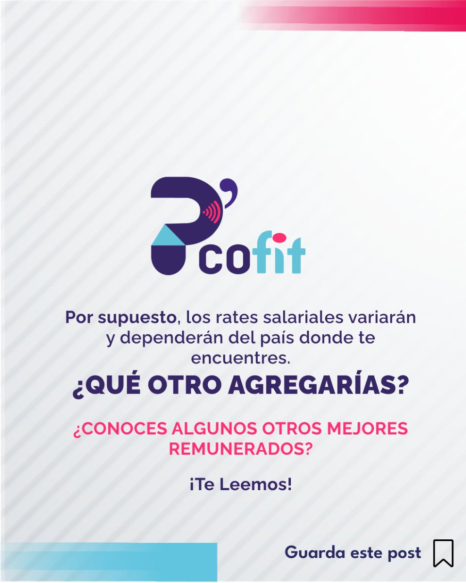 Pcofit's tweet image. #Noticias ¡Entérate de 5 lenguajes más cotizados en 2022 ❗🔥 Revísalos completos aquí: bit.ly/3TYMqNs
#webdeveloper #webdeveloptment #rubyonrails #python #latam #estadosunidos #swift #golang #clojure #programadorweb #desarrolladorweb #engineers #itrecruiters #salarios