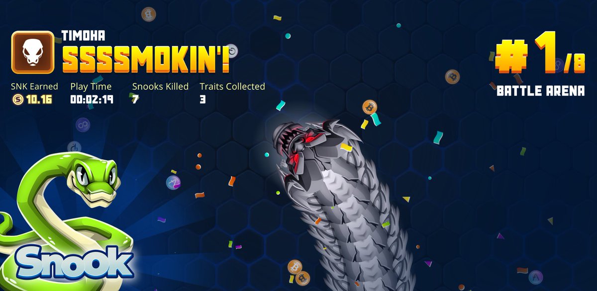 SFihade's tweet photo. No pain no gain, wrecked havoc in the @snook_gg arena, time to go again. Fancy a shot? #web3gaming #Snook #nopainnogain https://t.co/Zypno0HvT3