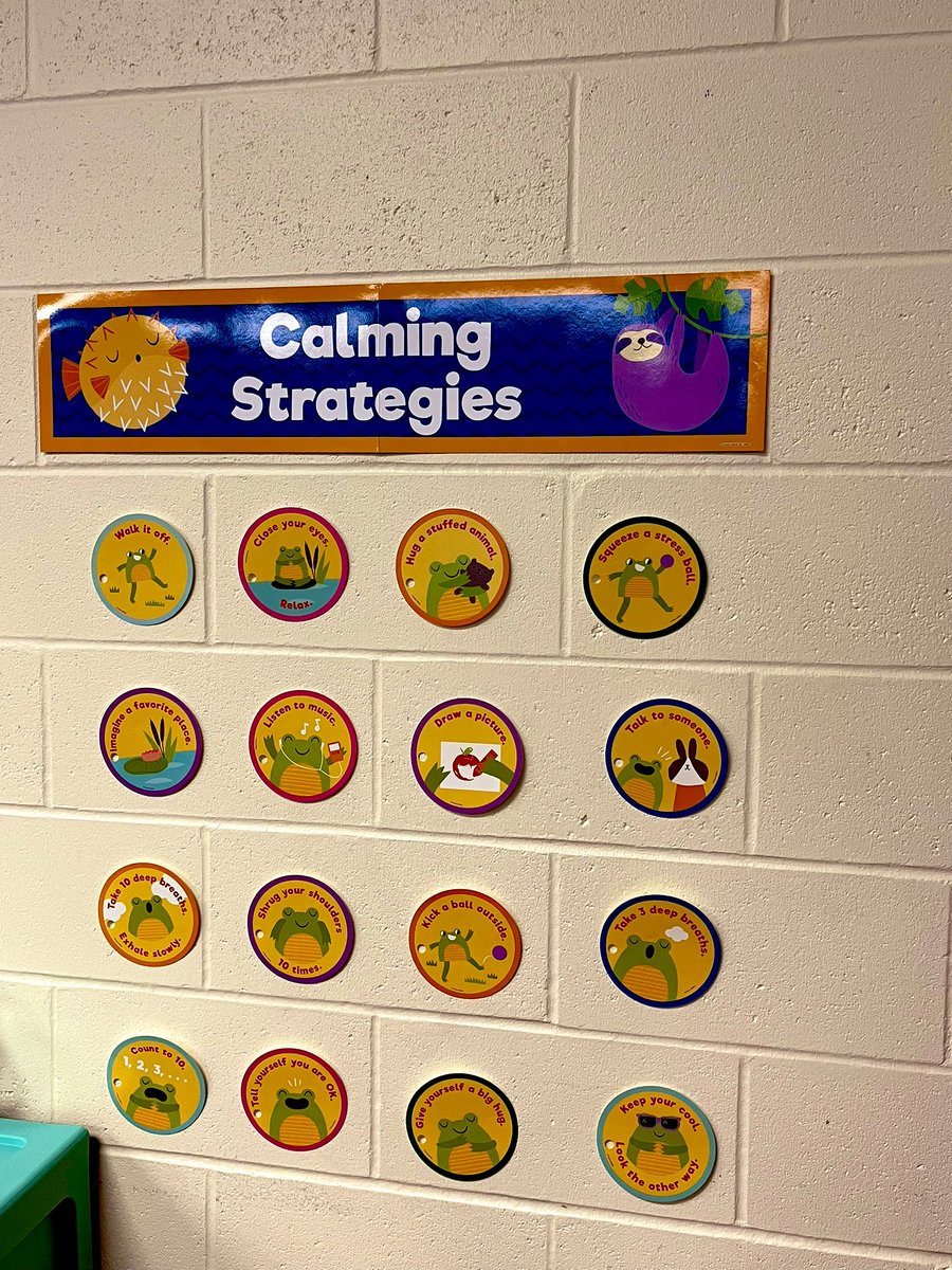elementary_mc's tweet photo. We are committed to having a supportive classroom climate that helps students feel emotionally safe, part of a community of learners, motivated, and challenged. #belonging #emotionalsafety #studentcentereddiscipline #studentdesignedcorners #calmcorner #peaceplace https://t.co/RerTG8pM71