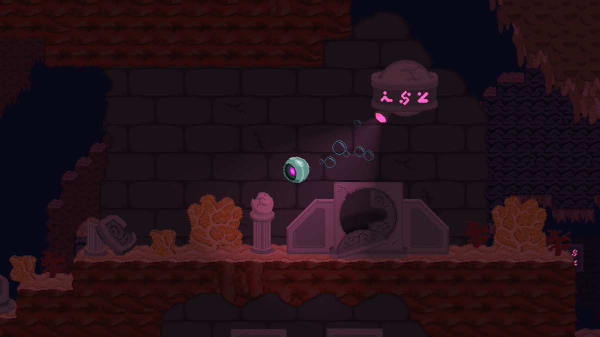 WallyDogGames's tweet photo. Explore mysterious ruins deep in the ocean in Project O.R.B! https://t.co/lRVCGXEpVD 
#screenshotsaturday #indiegame #gamedev #pixelart #projectorbgame https://t.co/hYzJ4pgnaf