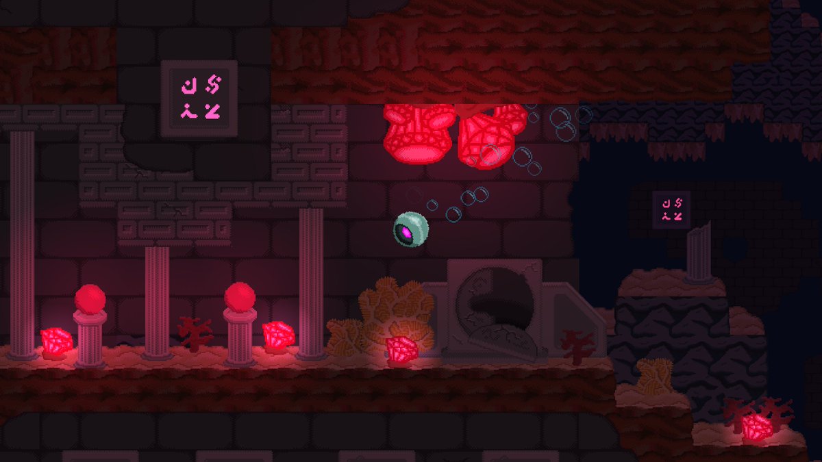 WallyDogGames's tweet photo. Explore mysterious ruins deep in the ocean in Project O.R.B! https://t.co/lRVCGXEpVD 
#screenshotsaturday #indiegame #gamedev #pixelart #projectorbgame https://t.co/hYzJ4pgnaf