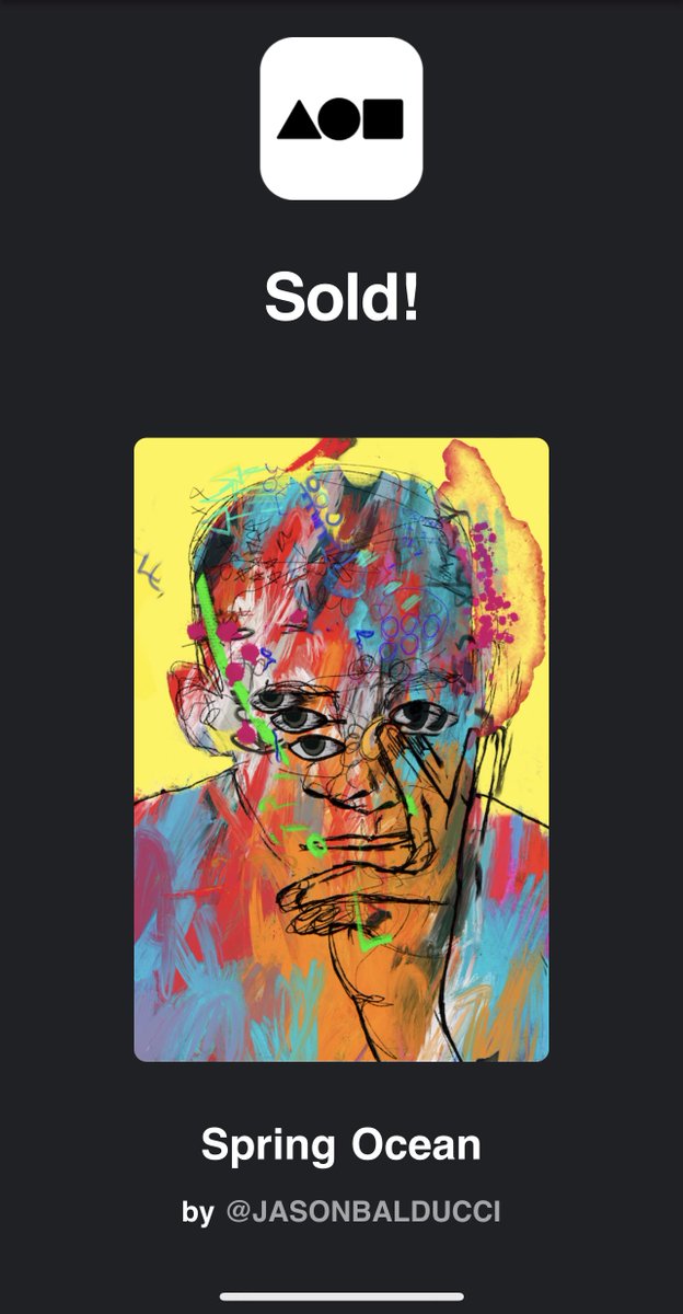 Just SOLD it on <a href="/foundation/">Foundation 🌐</a> 🔥
