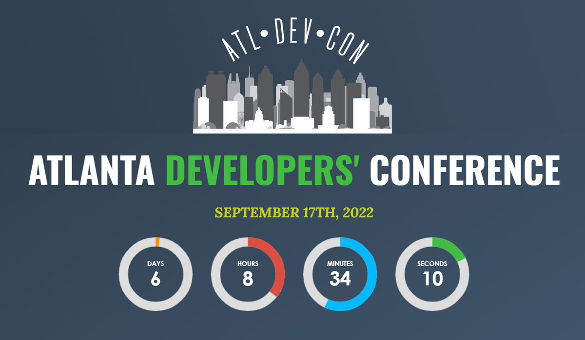 ATLDevCon's tweet photo. Now that you know who will be speaking at #ATLDEvCon this year, what are you doing that you haven't registered yet?

Just 6 days 'til the largest developer community event in the southeast!

https://t.co/d8Xn3Zn8jM https://t.co/Fu2nWfPTK6