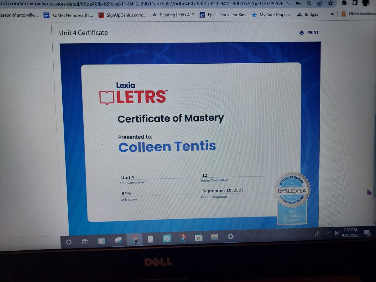 Half way through my LETRS learning journey.  Not going to loe...its a lot of HARD work.  But, by far, the best PD I've ever taken.  Can't wait to share ideas and strategies with my students and colleagues.   <a href="/KMElem/">KM Elementary School</a> #scienceofreading