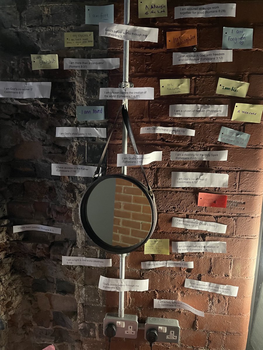 PatternChurch's tweet photo. One of our #prayer stations #24hoursofprayer Who are you ? In Gods eyes all these & so so so much more #Loved #Family #FatherGod https://t.co/Zex16vrBKs