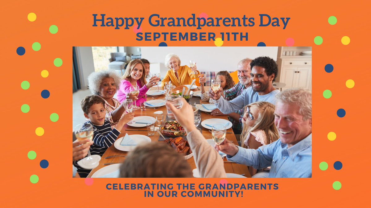 We invite you to join us in celebrating grandparents who contribute their wisdom. The tradition of honoring grandparents began in 1978 when President Jimmy Carter declared the first Sunday after Labor Day to be National Grandparents Day.

#Nutrition #EastBay #Community