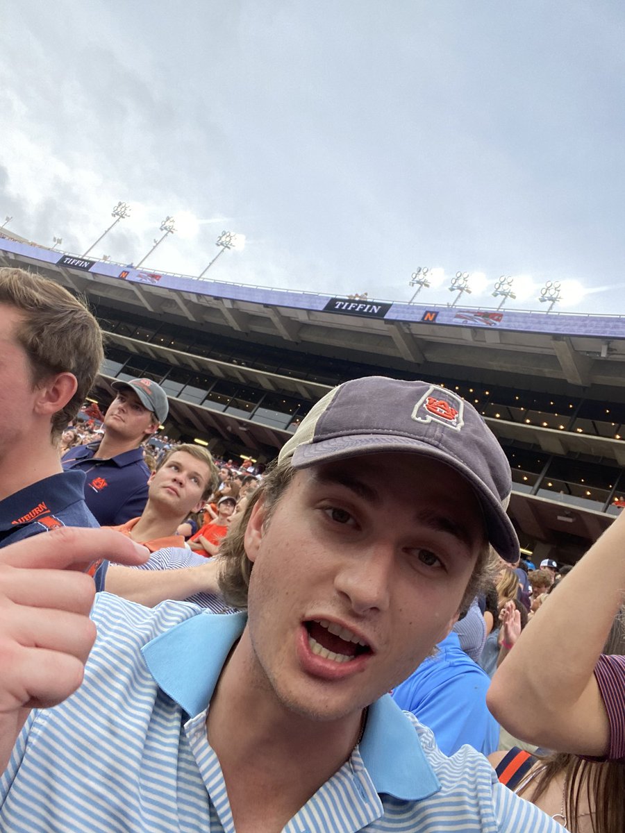 My friends first game in Jordan-hare #WarEagle