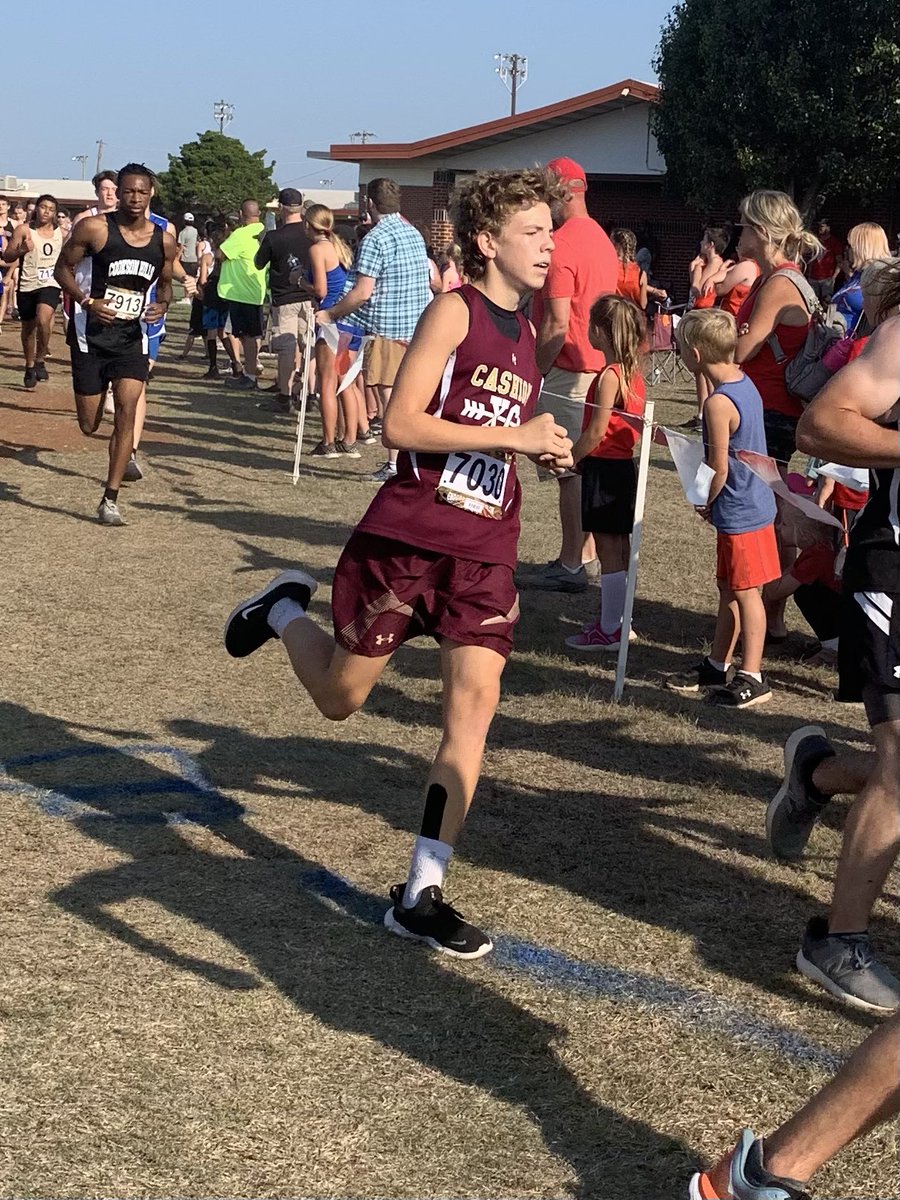 BedickAmber's tweet photo. Cashion had an amazing showing in Cross Country today in Prague Addison McCracken placed 2nd with a time of 13:59 in the 2 mile Gage Bedick placed 8th with a time of 18:56 and Luke Baustert placed 15th with a time of 19:46 in the 5K all 3 wildcats medaled. https://t.co/0AIjX7ki65