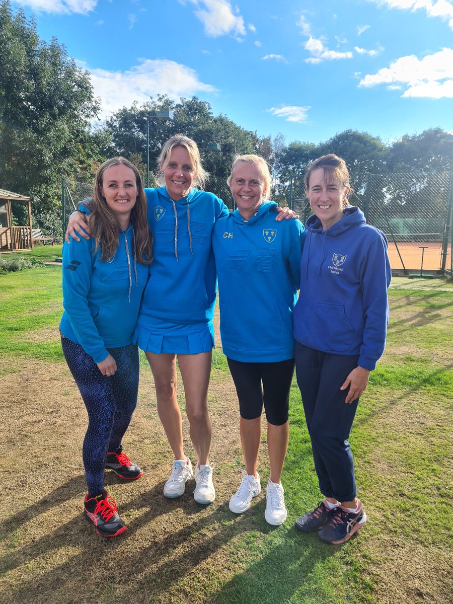 The one where Cheshire O40s played Warwickshire 🎾 andthe scoring was against them🤦🏻‍♀️😁Rubbers: Warwickshire 3, Cheshire 2
Sets: Warwickshire 6, Cheshire 6
Games: Warwickshire 41, Cheshire 48🙄
Excellent tennis, very well played ladies.

@LTACheshire #Tennis #CheshireTennis