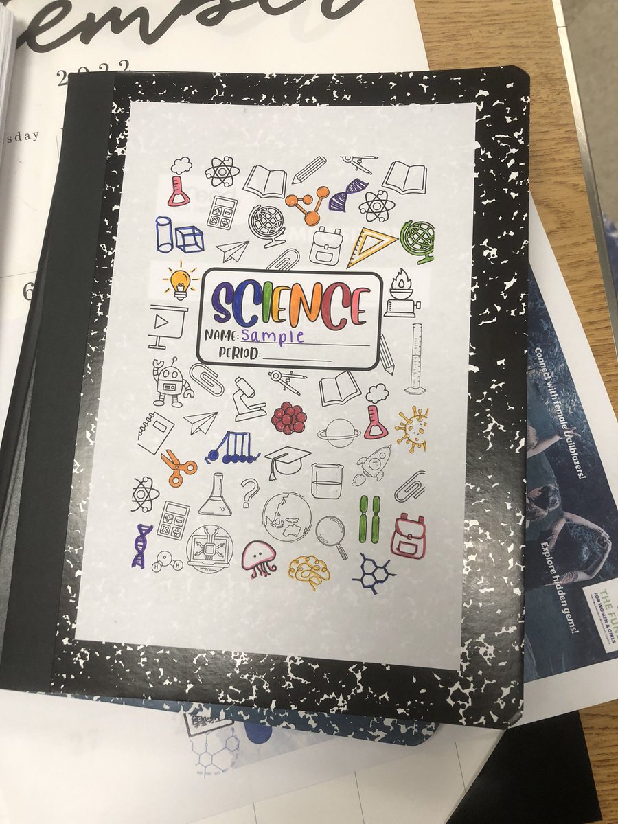 Super excited about the notebook cover stickers I made for my students this week. I personalized a design on Canva, then printed it out on blank shipping labels. It was so easy, and I love the way they turned out. Students had fun decorating them yesterday during class!
