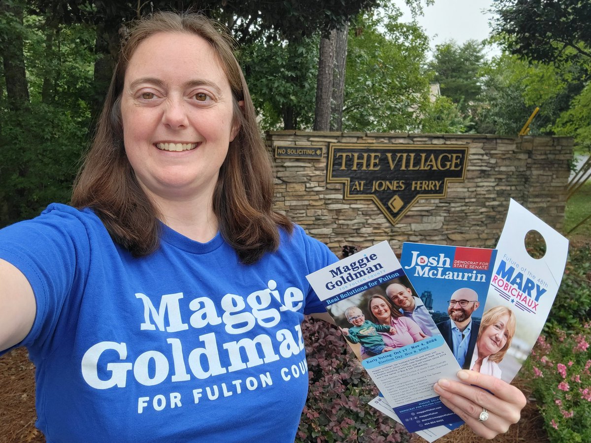 Maggie4Fulton's tweet photo. Happy to be out canvassing in Johns Creek, Alpharetta & Roswell today!!!
@JoshforGeorgia
@maryrobichaux48
#maggie4fulton #onefulton #northfultondems #gapol #fulton #fultoncounty #fultondems #maggiegoldman https://t.co/uTcIdgvO6Y