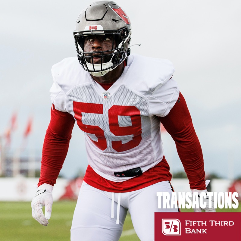 Buccaneers's tweet photo. We've elevated LB Genard Avery from the practice squad.

#GoBucs