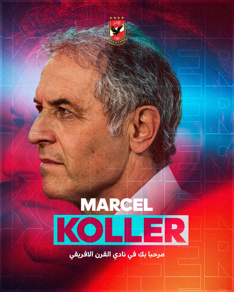 7odaashraf2005's tweet photo. From the greatest Al-Ahly club in the continent of Africa and the Middle East.. A full welcome to the Swiss giant.. All the support for you and your supporting apparatus.. All the best wishes for success and achieving titles❤️🦅.
#Welcome_Marcel_Koller https://t.co/lP0qTeiBGt