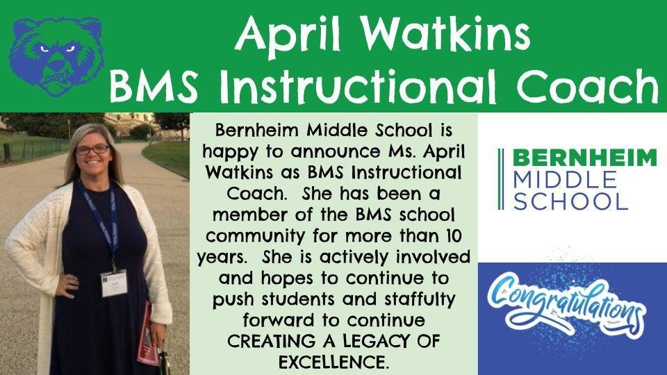 Congratulations, Ms. Watkins!