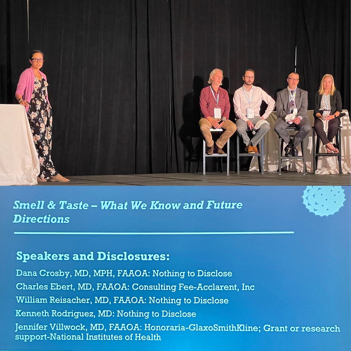 KU_ENT's tweet photo. Smell and taste panel with @JenVillwockMD and colleagues @ENTAllergyDocs #2022annualaaoa

#WeAreOto #ENTsurgery #OtoHNS #OHNS #covid #allergy #MedTwitter https://t.co/htMpshsbGa