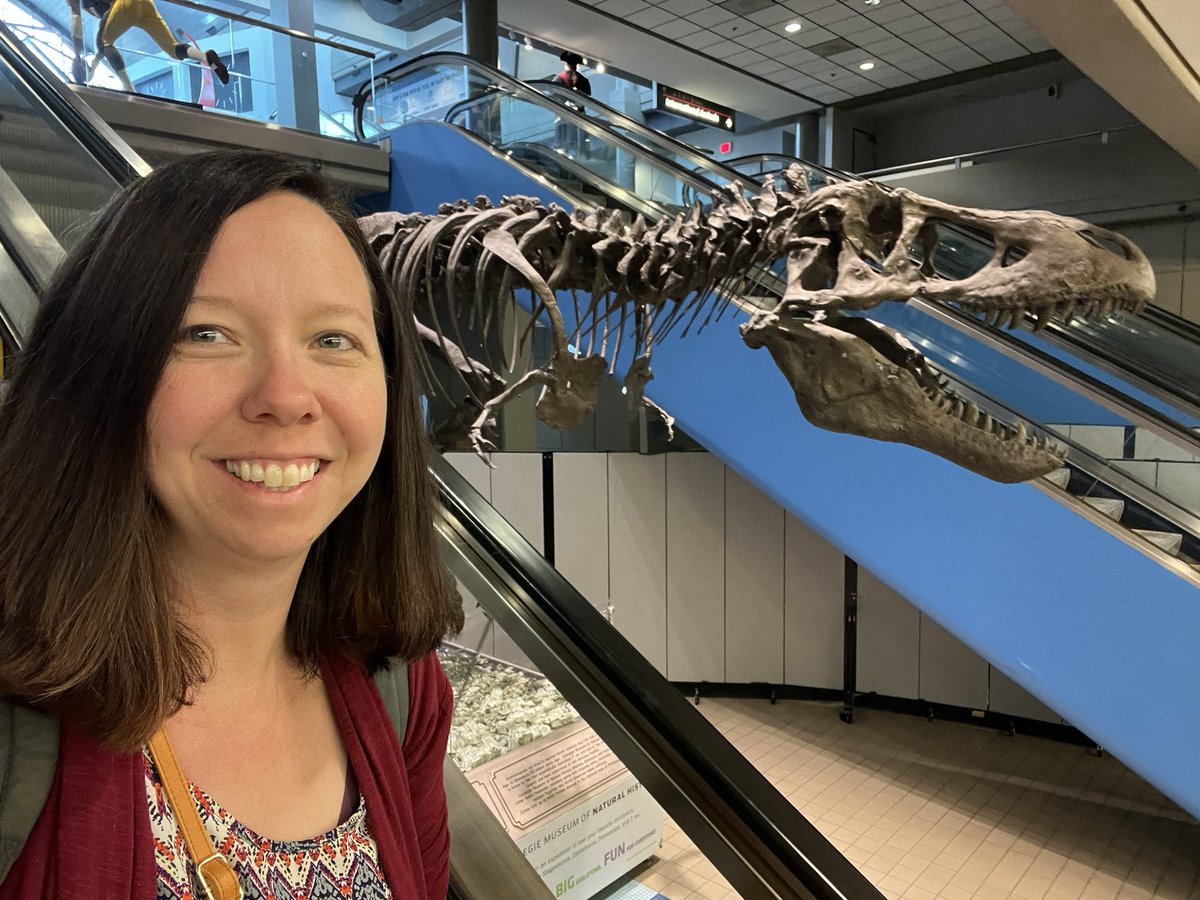 bjomeredith's tweet photo. At the NGCP leadership conference in Pittsburgh!   You know it’s gonna be a good weekend when you are greeted by a dinosaur at the airport! #NGCP20 @ngcproject https://t.co/wqXitEiK59