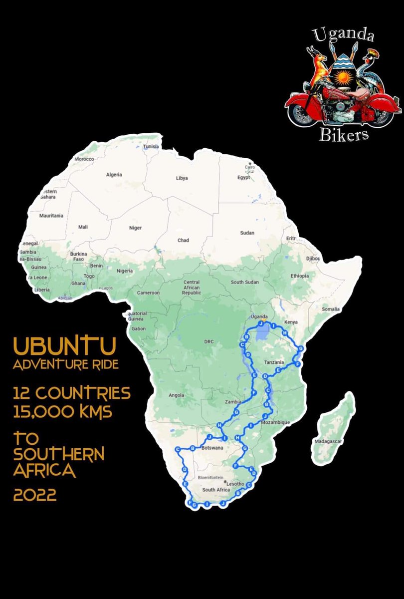 HMetro_'s tweet photo. A group of Ugandan bikers are in the country for an ubuntu adventure ride across Southern Africa #HMetro https://t.co/6vLV1lQAKQ