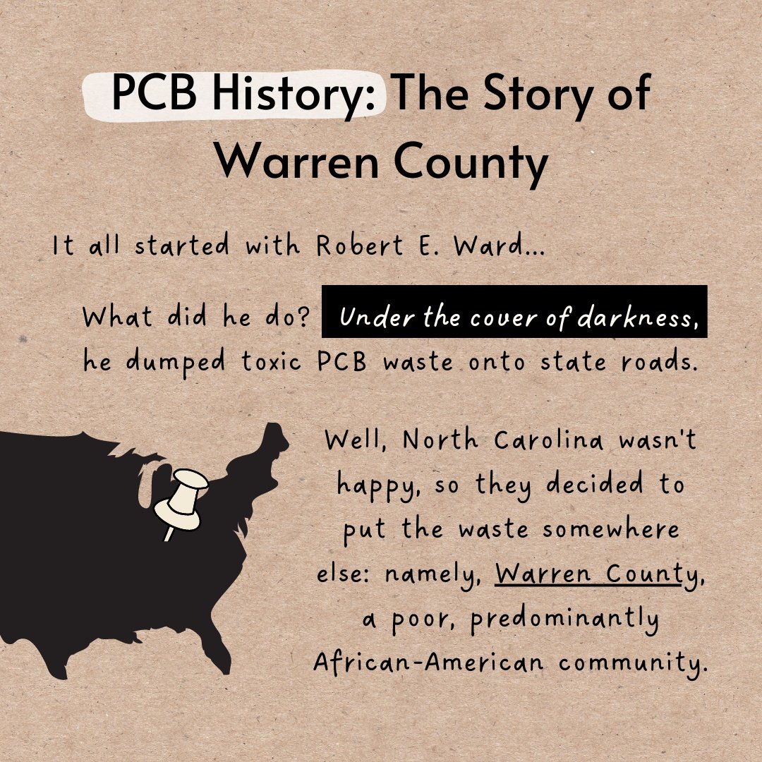 ECBiocrew's tweet photo. Fun Fact! The begining of the Enviormental Act started with an issue related to PCB's!
----------------------------------
#igem #cleanwater #environmentalscience #environment #biology #science #geneticengineering #FunFact #NorthCarolina https://t.co/OijIVty46x