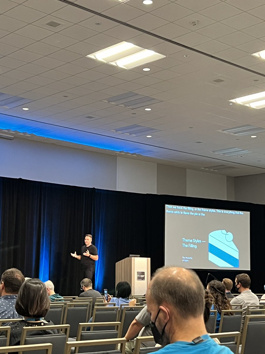 bluehost's tweet photo. Catching our friend and #BluehostAwards judge, @richtabor’s talk on A New Era Of WordPress Themes: Block Themes! #BluehostWCUS #WCUS https://t.co/3gLlkuDIFe