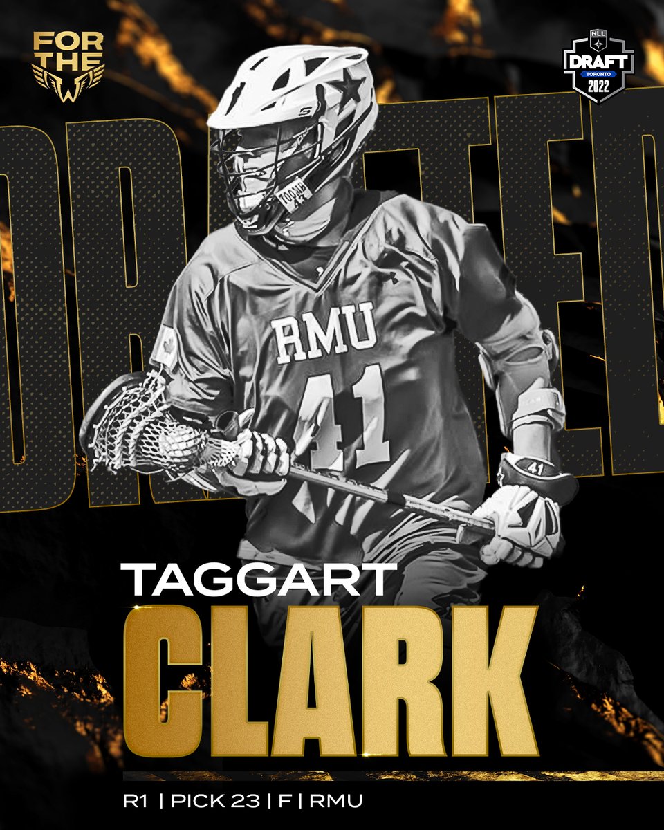 With the 23rd pick in the 2022 NLL Draft, we've selected Taggart Clark. 
Welcome to Philly, <a href="/TaggartClark16/">Taggart Clark</a>! #WingsLax