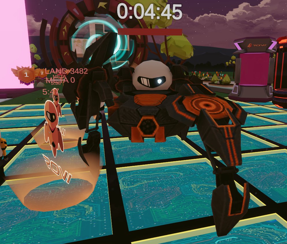 @dg_saus <a href="/RoviAI/">Rovi.AI</a> is the coolest #P2E out there. 
Would you like to miss out those #Glitches?  
#Decentraland #Polygon #NFT
