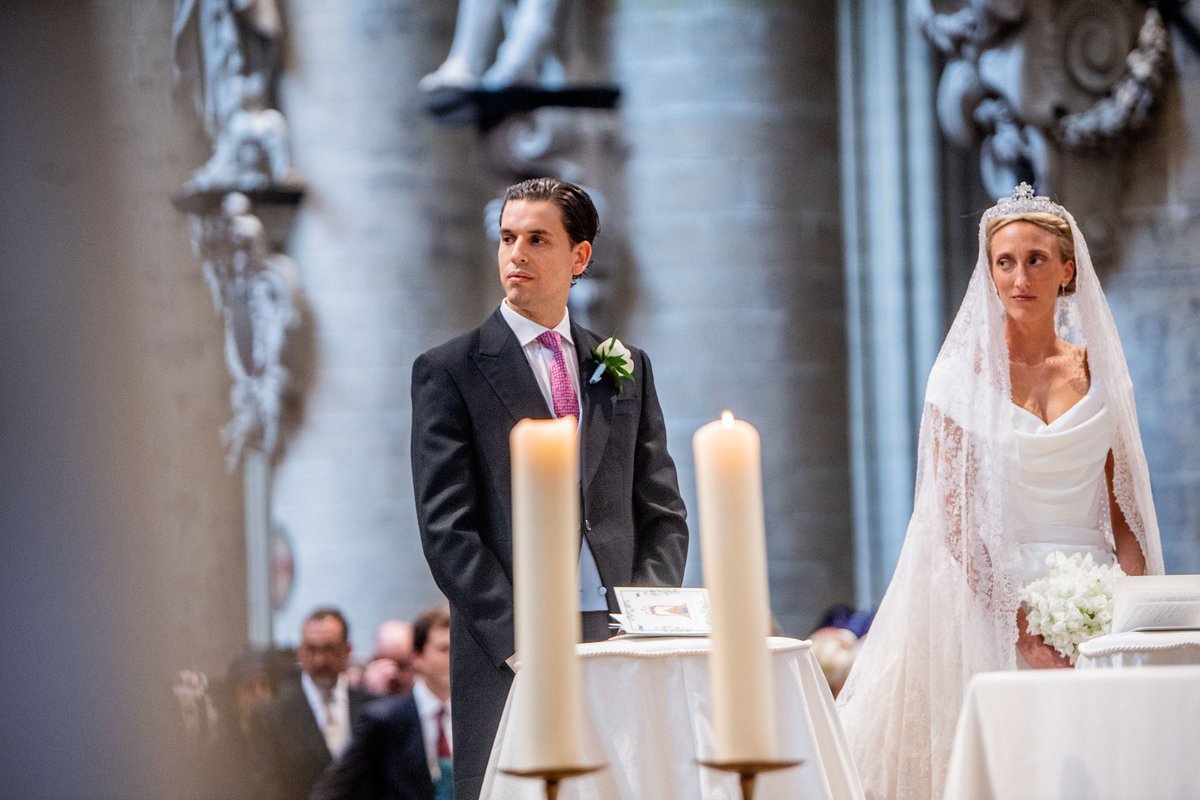 La Princesse Maria Laura de Belgique et William Isvy se sont unis à la Cathédrale St Michel et Gudule à Bruxelles