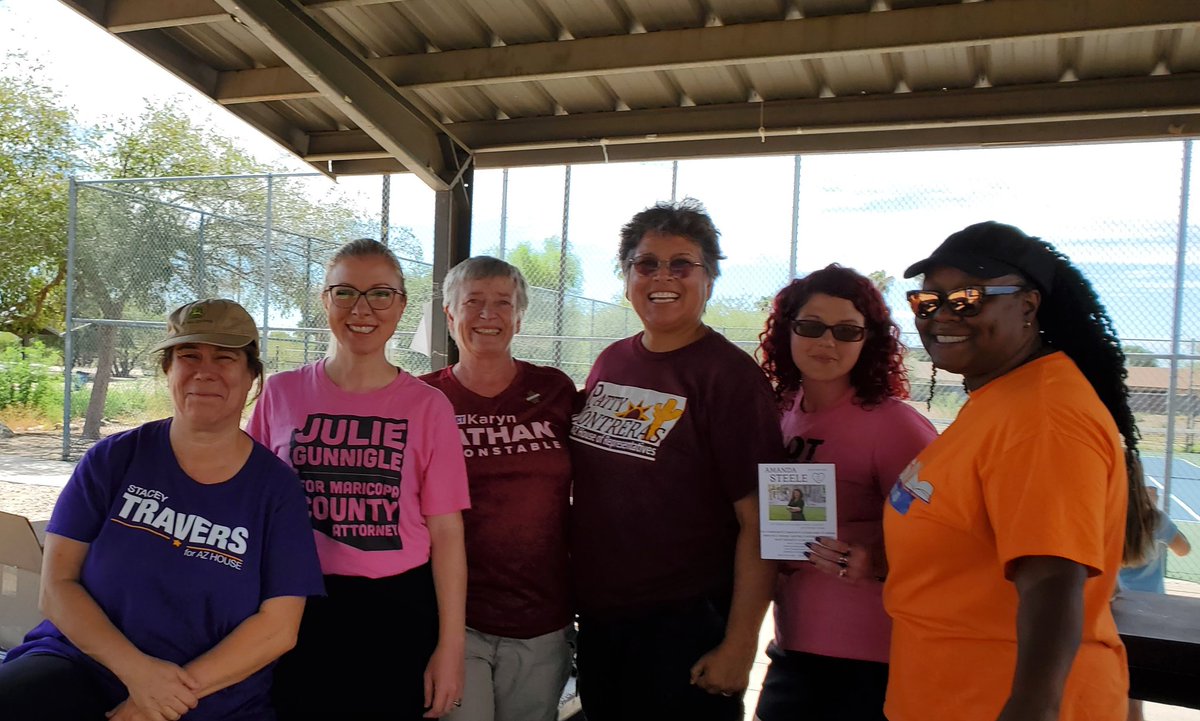 Candidate-palooza! Getting ready to canvas for @JulieGunnigle @P_ContrerasAZ @Steele4TUHSD @TrineNelson @ConstableKaryn @TraversforAZ Go Team!