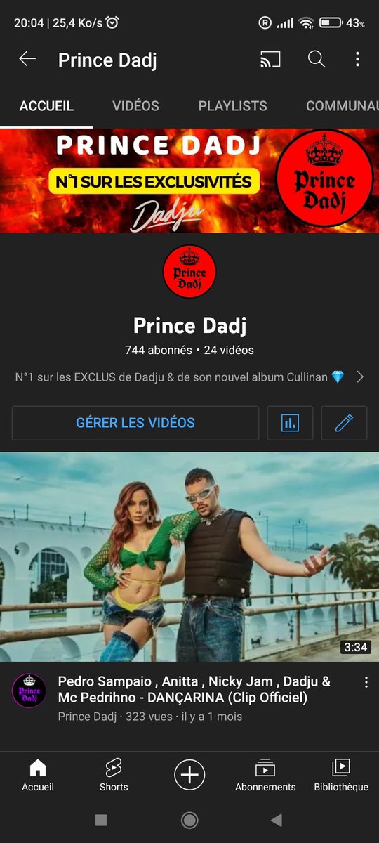 PrinceDadj_'s tweet photo. Coucou @Dadju je m'appelle Prince Dadj. Et je suis un fan de toi depuis longtemps j'ai également une chaine YTB où je fais des exclus de toi et il est vrai que ma chaine est vrm l'une de mes plus grande passion pour " travailler" en quelque sorte avec toi 1/2 jrn ensemble 💪🏿🔥 https://t.co/Wytk40Ftxk