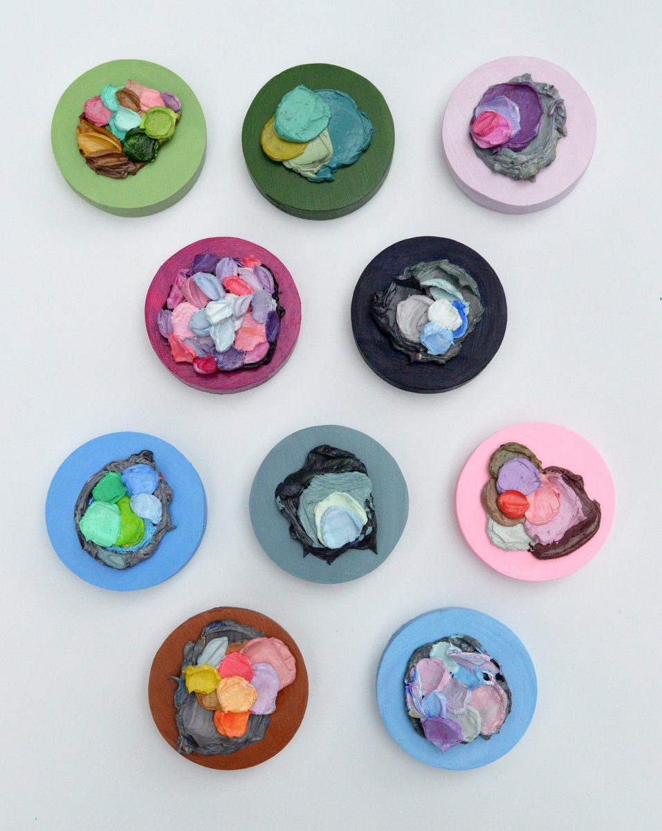 New mini sculptures now available: annmariecoolick.com/available #sculpture #thickpaint