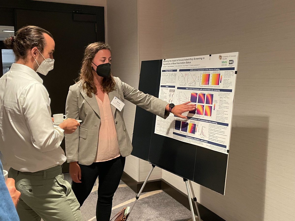 CaseyEMiddleton's tweet photo. Grateful for the opportunity to get feedback on my recent work, hear @bubar_kate expertly describe our published work, and learn from so many experts in epi modeling this week. Kudos to @MIDAS_Network for their work in creating a safe environment to share science at #MIDAS2022 🦠 https://t.co/25DpOIxRkB