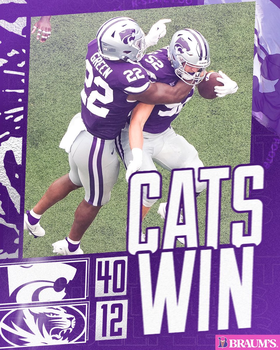 KStateFB's tweet photo. CATS WIN!!! https://t.co/pqOWGRYvJ0