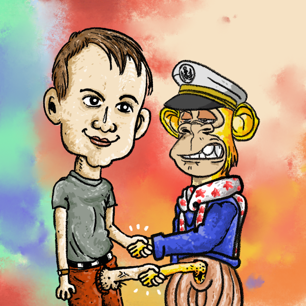 TheMerge5875NFT's tweet photo. SOLD OUT! The Merge is COMPLETE thanks to you all who believed in @VitalikButerin and minted! He will not disappoint you, exciting things coming as we head towards ETH 2.0! WAGMI like @yugalabs @BoredApeYC!

#bullish #ethmerge #CMCETHMerge #NFTCommunity #WAGMI https://t.co/7gRKOg0R9t