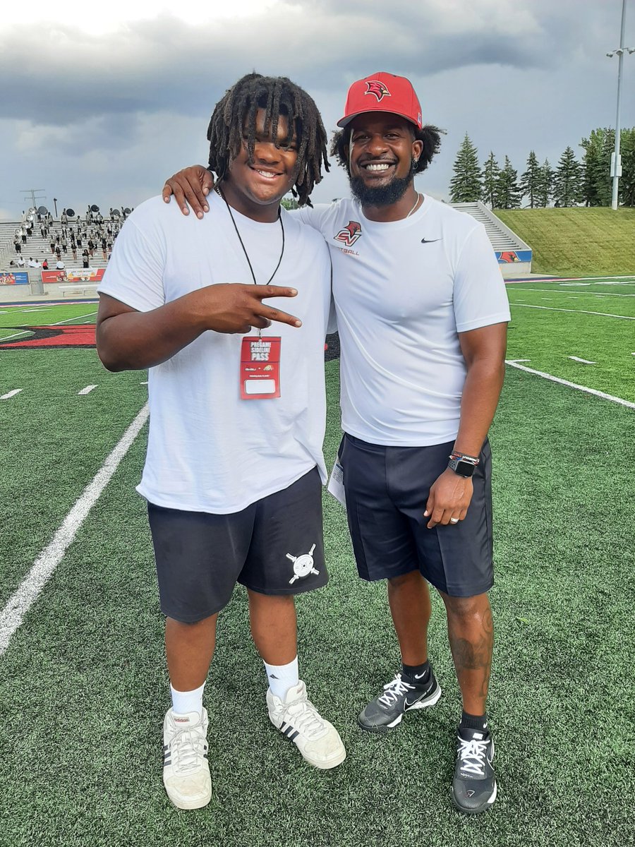 Blessed to receive my first offer from SVSU, Thank you <a href="/CoachMacCarruth/">🏈Coach Mac🏆</a> <a href="/McKeownDB/">Dan McKeown</a>