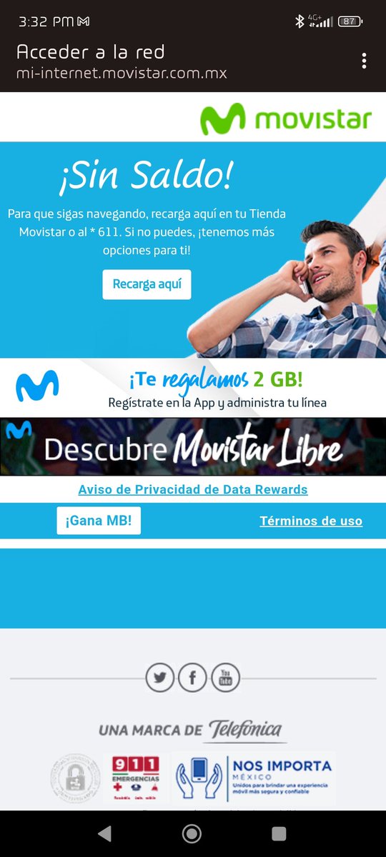 DjOrtegaMx's tweet photo. @MovistarMX tengo plan tengo datos y aun así me sacas este mensaje??? Necesito atención  @IFT_MX @Profeco https://t.co/tb0d3HYgrJ