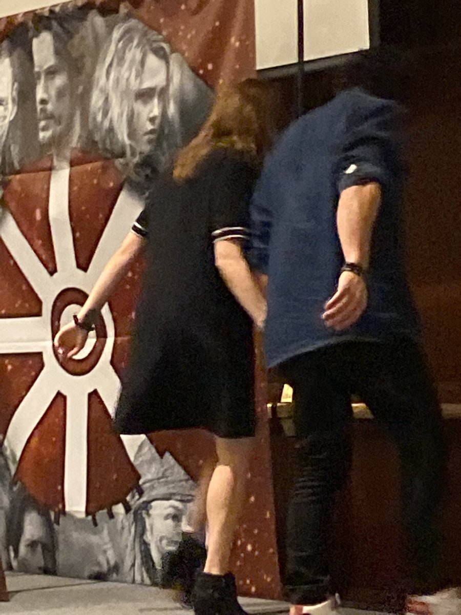 subtleiamnot's tweet photo. Looking through my pics. Here is the Royal Couple of that Shitty show leaving their panel ❤️

#BobMorley
#ElizaTaylor #ElizaMorley
#Beliza
#Conageddon3 #Conag3ddon https://t.co/f8vauRMIxm