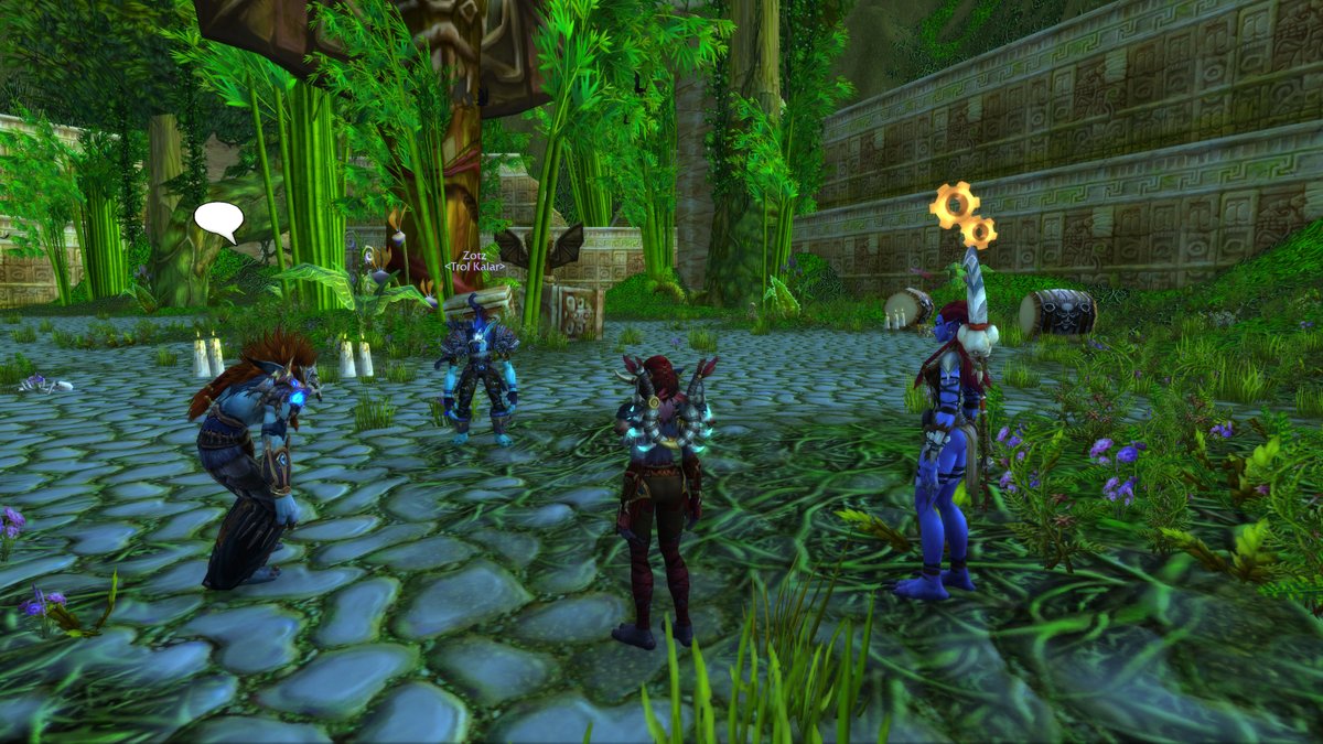 okenaverse's tweet photo. @TrolKalar #epsilonrp
An'ya Kalari, in company of Hir'eek'ako Rag'wi and the priestess Ra'eesah, arrive at Zul'Gurub to strengthen the cult of Hir'eek.
Mek'ju Zotz welcomes them and is told that An'ya is going to run for wingrider initiate. At night,+ https://t.co/V4pHGg1dsD