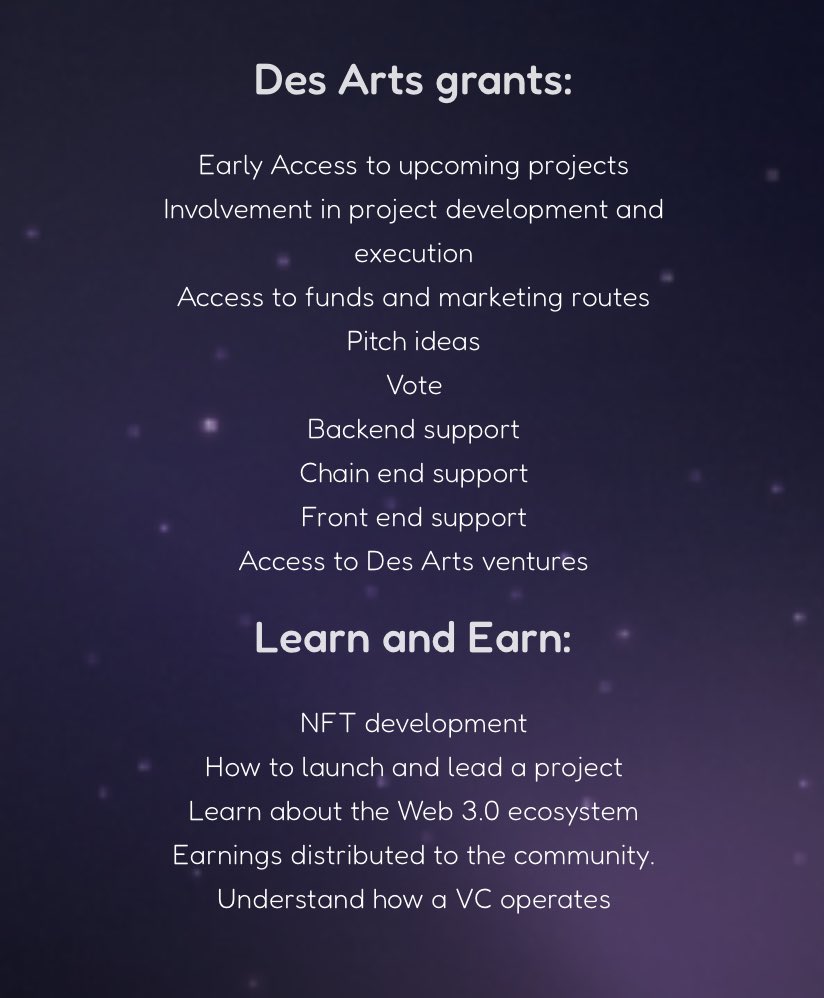 MizzleG1's tweet photo. Time to check out @DesArtsNFT. This isn’t a basic pfp or staking etc project! This is an opportunity to obtain what you need to be successful in Web 3.0 with everything that the project and team can offer. Visit their site for more. #NFTappreciationweek #FindingPegasus https://t.co/Kzs969nsls