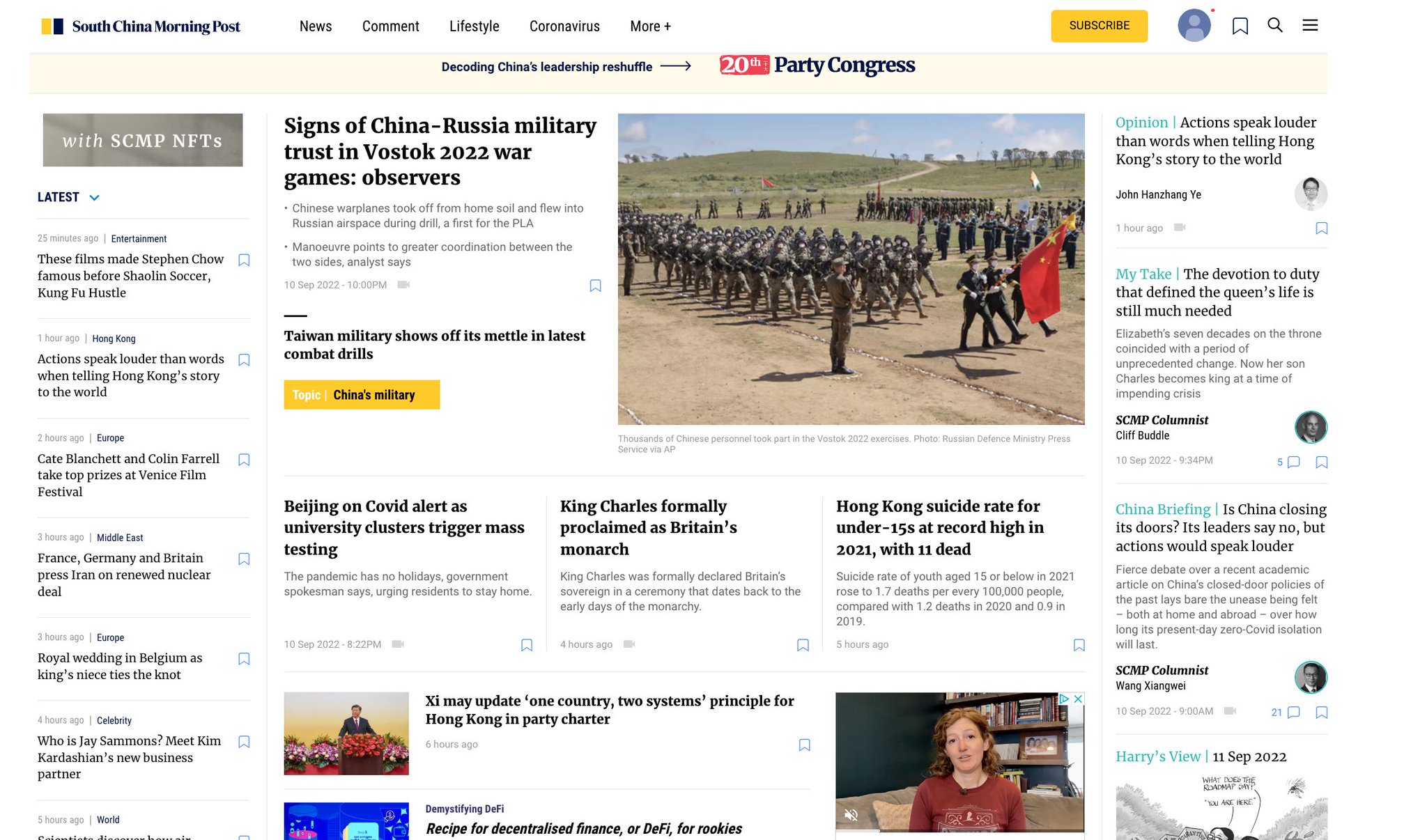 Adam tooze on twitter what is on front page of hong kong s scmpnews