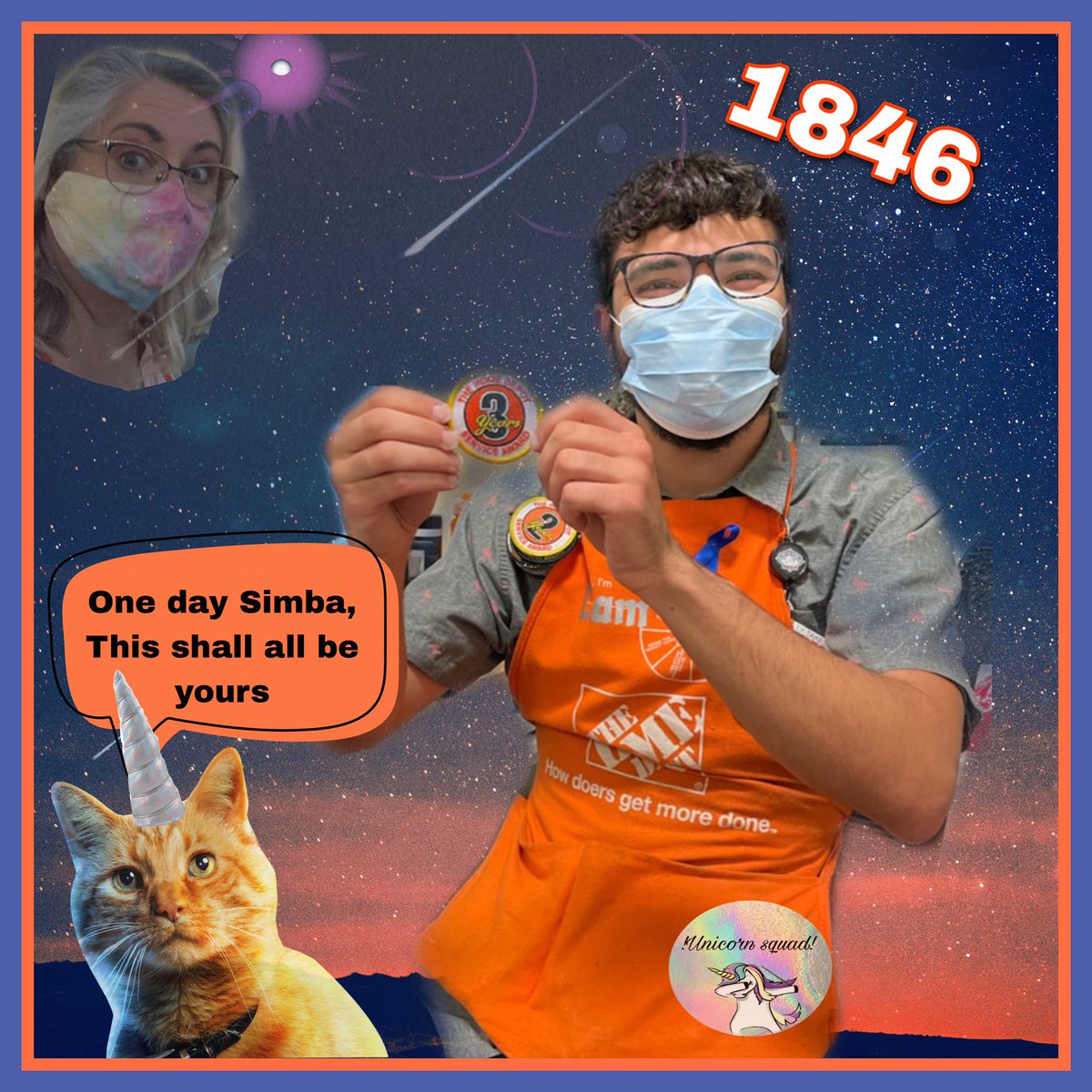 KimSharman3's tweet photo. Sitting with our shooting star @LiamTufts1846 on his #Depotversary . So I presented his 3yr badge. Thanks for putting up with my shenanigans and look forward to relinquishing my CXM crown to you. #1846proud #cxmlife @catelyn_sober @EddiePereida101 @Carrie_e_Garcia @TaraMartin9_9 https://t.co/rkpxxSjxdz