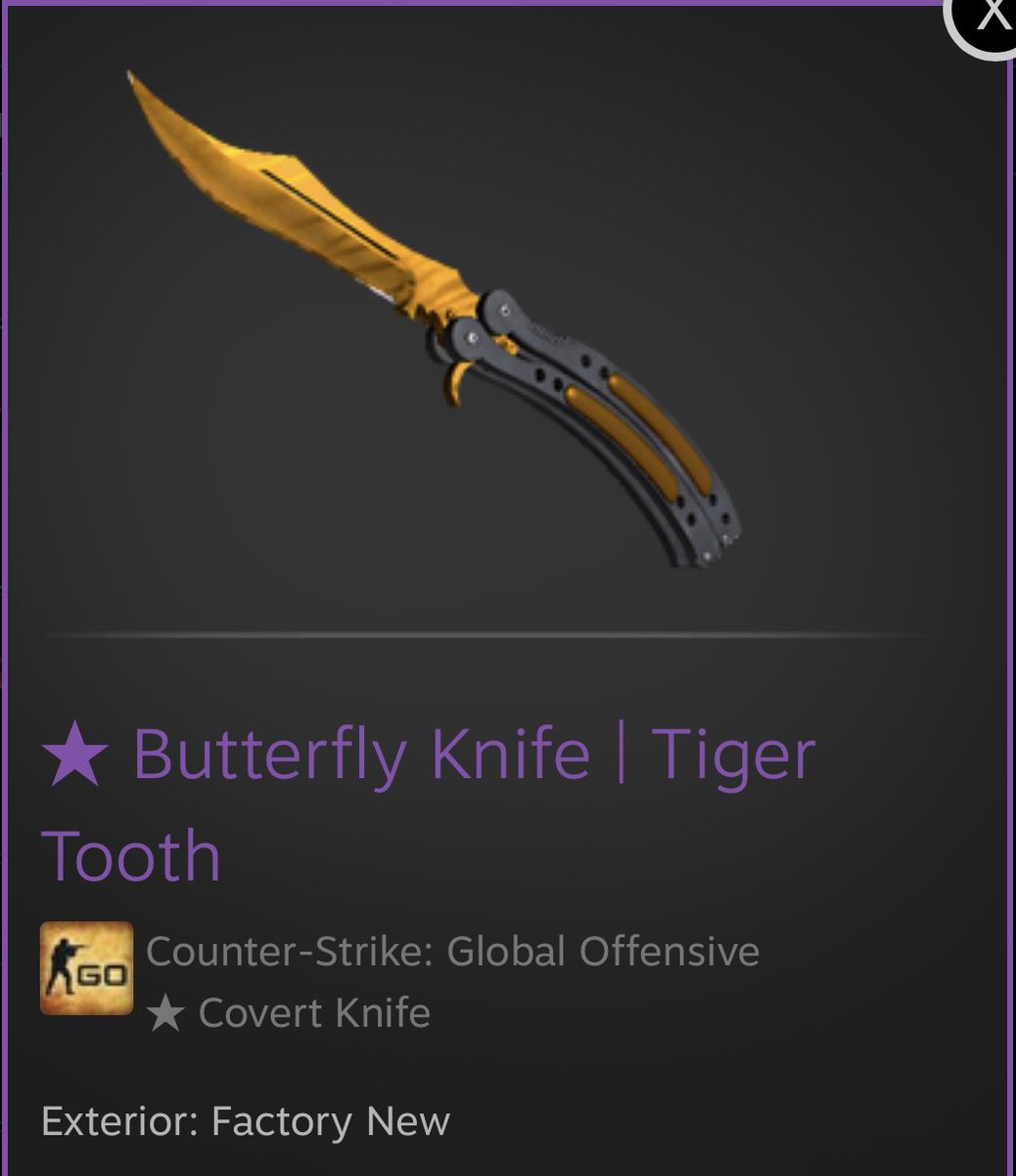 🔥CS:GO Knife GIVEAWAY🔥

★ Butterfly Knife | Tiger Tooth [FN]

To enter:

☑️RT
☑️Tag a friend
☑️Follow me

⚡️Rolling in 4 days
