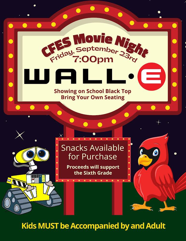 You don’t want to miss out on our very first outdoor movie night if the year! Mark your calendars, September 23!