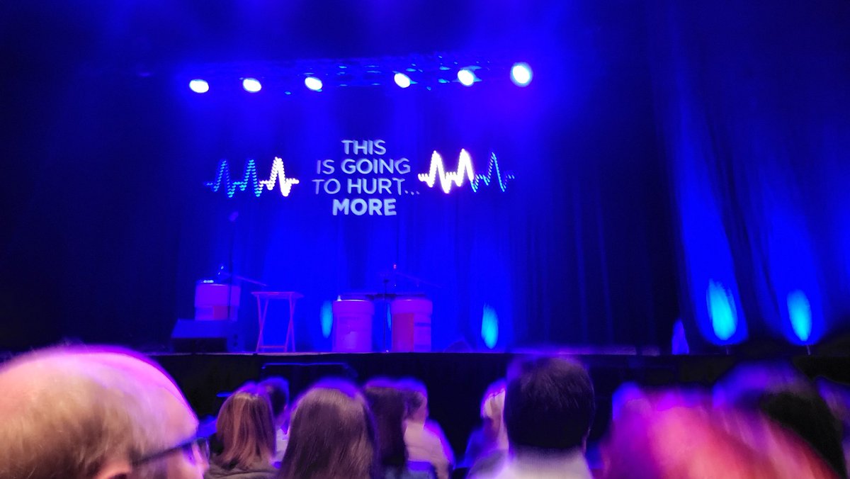 StN_Hakeem's tweet photo. For me, the ultimate clue that tonight's @amateuradam show was full of health care professionals was that in the men's toilets everyone was taking longer than 3 seconds to wash their hands. Great show #thisisgonnahurtmore https://t.co/SxvSn4HwtW