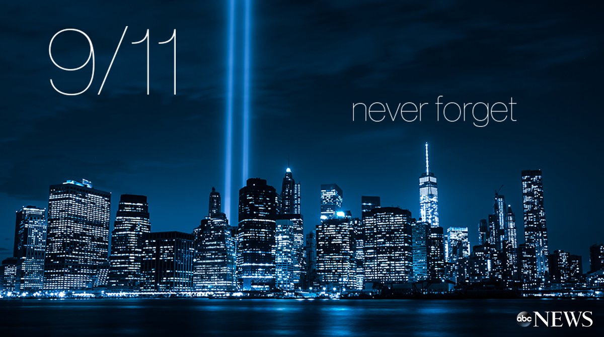 ABC's tweet photo. 21 years later, America remembers. #NeverForget https://t.co/m9jZ9rDah8